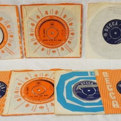 1187	LOT OF SEVEN BRITISH THE ZOMBIES 45S ALL BUT ONE ARE IN ORIGINAL SLEEVES
