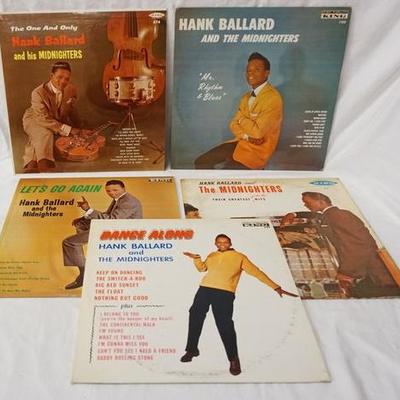 1159	LOT OF FIVE HANK BALLARD ALBUMS ON KING RECORD LABEL; *MR. RHYTHM & BLUES* THE ONE & ONLY, DANCE ALONG, THEIR GREATEST JUKEBOX HITS...