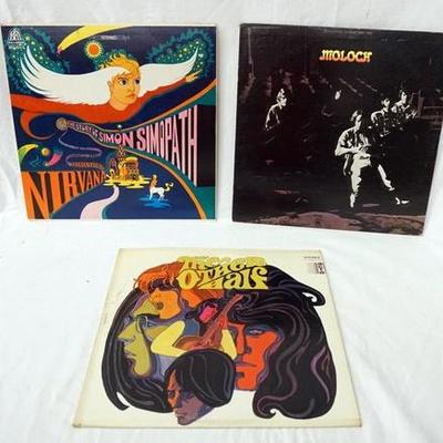 1108	LOT OF THREE ALBUMS; NIRVANA THE STORY OF SIMON SIMOPATH, MOLOCH SELF TITLED & THE OTHER HALF SELF TITLED 
