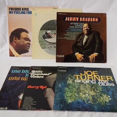 1069	LOT OF SIX BLUES ALBUMS; FREDDIE KING MY FEELING FOR THE BLUES (PROMOTIONAL COPY) BUDDY & THE JUNIORS, JIMMY RUSHING EVERYDAY I HAVE...