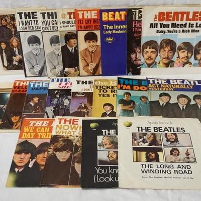 1193	LOT OF 20 AMERICAN THE BEATLES 45S IN PICTURE SLEEVES
