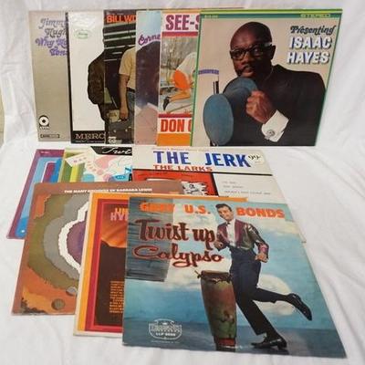 1131	LOT OF 13 R & B ALBUMS; CARLA THOMAS (SELF TITLED-SEALED) ALVIN CASH AND THE *REGISTERS* HOWARD TATE GET IT WHILE YOU CAN, LINDA...