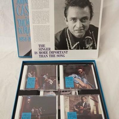 1227	JOHNNY CASH THE MAN IN BLACK 1954-1958 BOX . COMES WITH FIVE CDS & BOOK (BEAR FAMILY RECORDS)
