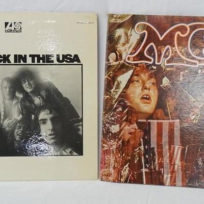 1054	LOT OF 2 MC5 ALBUMS; BACK IN THE USA & KICK OUT THE JAMS (GATEFOLD) 
