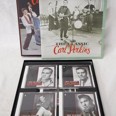 1222	THE CLASSIC CARL PERKINS BOX SET. COMES WITH FIVE CDS & BOOK (BEAR FAMILY RECORDS) 
