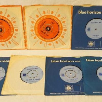 1184	LOT OF SEVEN EARLY BRITISH FLEETWOOD MAC 45S ALL BUT ONE ARE IN ORIGINAL SLEEVES 
