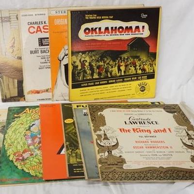 1169	LOT OF 11 MOTION PICTURE SOUNDTRACKS/SHOWTUNES; OKLAHOMA! LAWRENCE OF ARABIA, CASINO ROYALE, THE GRADUATE, MOONLIGHTING, THE KING...