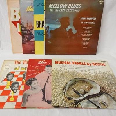1153	LOT OF 7 R & B ALBUMS ON KING RECORD LABEL; MUSICAL PEARLS BY BOSTIC, MELLOW BLUES FOR THE LATE LATE HOURS, HOLD IT! BILL DOGGETT, B...