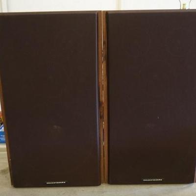 1248	MARANTZ SPEAERS SILVER IMAGE SERIES W/STANDS, SOME CONE TEARS ON SPEAKER
