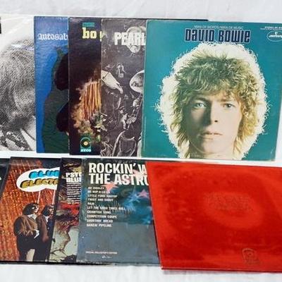 1121	LOT OF TEN ROCK ALBUMS; BEE GEES ODESSA (GATEFOLD, DOUBLE LP) DAVID BOWIE MAN OF WORDS/MAN OF MUSIC (GATEFOLD), BLUES MAGOOS...