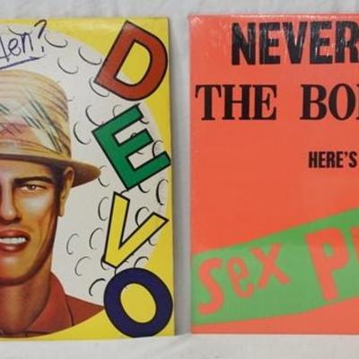 1176	LOT OF TWO RECORDS; NEVER MIND THE BOLLOCKS HERE'S THE SEX PISTOLS & ARE WE NOT MEN? DEVO!
