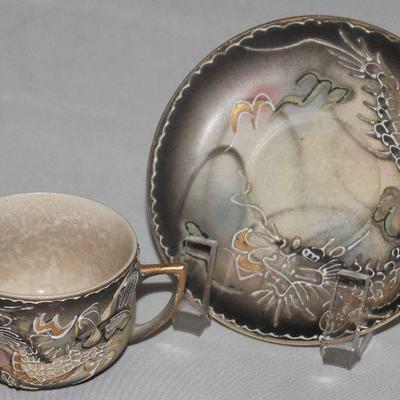Vintage Dragonware Demitasse Cup & Saucer set  