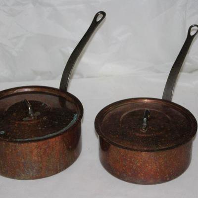 - Vintage Copper 3 QT Sauce Pan with Lid                                     - Vintage Copper 4 QT Sauce Pan with Lid
