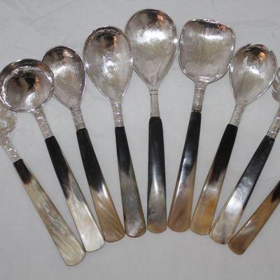 Sterling and Bone Handle serving Pieces