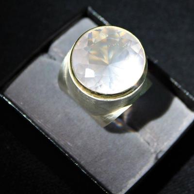 Custom Made Pink Rose Quartz Ring
