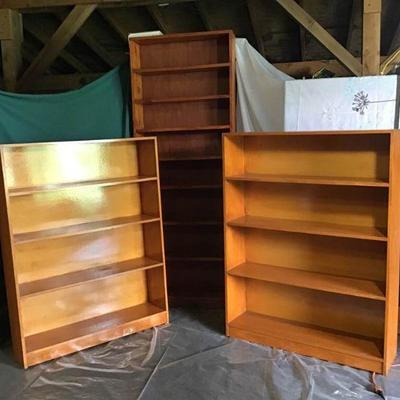 Three Pine Bookcases