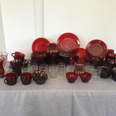 Cranberry Glassware