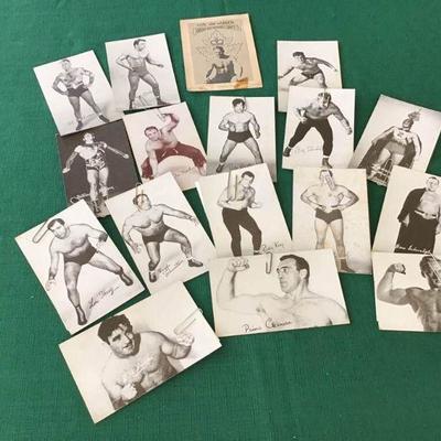 Early Wrestling Trading Cards
