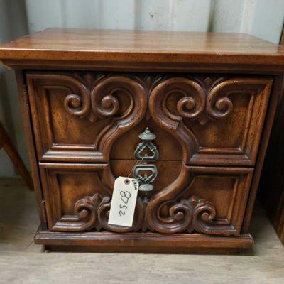 8752	

Wooden Night Stand
Measures Approx: 22