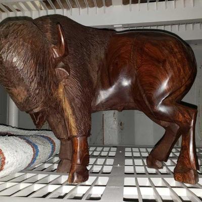 11506	

Wooden Buffalo Statue
Measures Approx 11