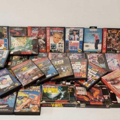 1224	

Classic Sega Video Games, Play Station 2 Games, and More!
Games Include Leaderboard Golf, Hyper V-Ball, NCAA Final Four, Combat...