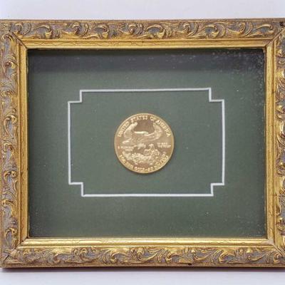 452	

Framed U.S. 1oz Fine Gold Coin
Frame Measures Approx 5.5