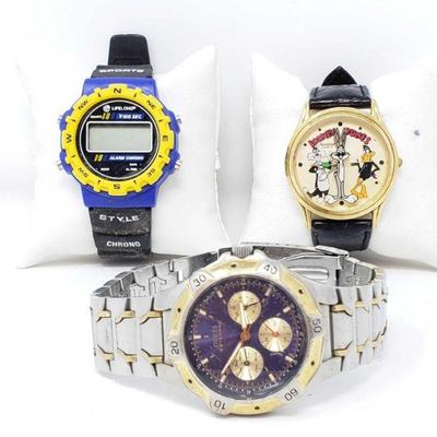 758	

3 Watches Includes Armitron, Guess, And Lifelong
3 Watches Includes Armitron, Guess, And Lifelong