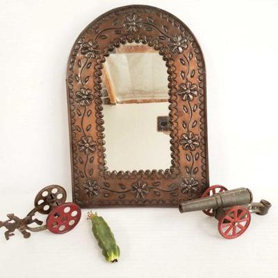 1236	

Mirror, Cannon Model, Cowboy Model, and A Piece Of Cactus
Mirror Measures Approx 19