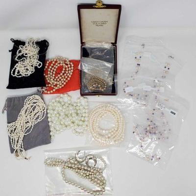 766	

Costume Jewelry Necklaces, and More!
Comes With Dust Bags, and a Jewelry Box