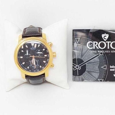 735	

Croton Watch Comes With A Informational Booklet
Nonauthenticated, Face Measures Approx 46.5mm