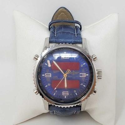 734	

Breitling Watch
Nonauthenticated, Face Measures Approx 47.2mm