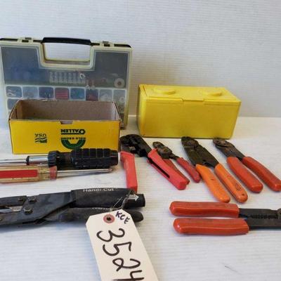 3524	

Crimpers, Screwdrivers, Wrenches, And Electrical Hardware
Crimpers, Screwdrivers, Wrenches, And Electrical Hardware