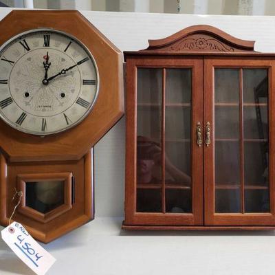 4504	

Wall Clock And Wall Cabinet
Wall Clock And Wall Cabinet Measures Approx: 21