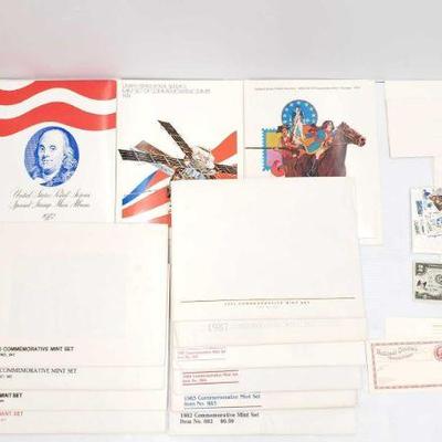 870	

Stamp Collections
Includes 1973-87 Commemorative Mint Sets And More