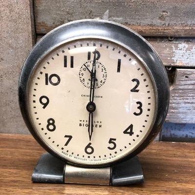 https://www.ebay.com/itm/124302662197	LX2097: Vintage Westclox Big Ben manual alarm clock ASIS - Not Tested	Auction Start after...