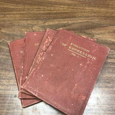 https://www.ebay.com/itm/114361999598	LX2050 Evolution of Expression Book (4 Vols) Emerson 1892 Book ASIS	Auction Start after 08/19/2020...