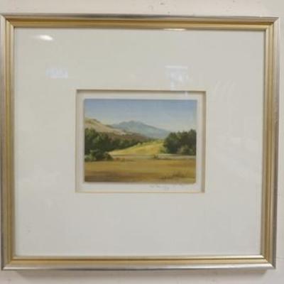 1040	OIL PAINTING LANDSCAPE N BOARD SIGNED MCKAY, IMAGE SIZE 7 1/4 IN X 5 1/2 IN, OVERALL DIMENSION 18 IN X 16 1/2 IN
