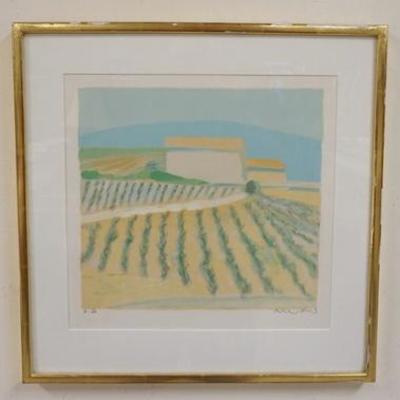 1034	ROGER MUHL FRAMED & SIGNED ARTIST PROOF, IMAGE SIZE 14 IN X 13 1/2 IN, OVERALL DIMENSIONS 19 1/4 IN X 19 1/4 IN
