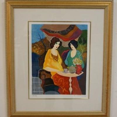 1089	TARKAY HAND SIGNED AND NUMBERED ARTIST PROOF SERIGRAPH, TITLED *SUNDAY AFTERNOON 1*  4/45. IMAGE SIZE 16 IN X 20 1/4 IN., OVERALL...