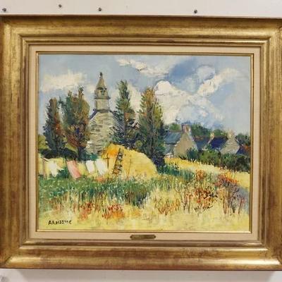 1001	YOLANDE ARDISSONE OIL PAINTING ON CANVAS SAINT-LAURENT, FRENCH BORN 1927 SIGNED LOWER LEFT CORNER PAINTING SIZE 25 1/2 IN X 21 1/4...
