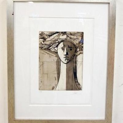1055	LEO KAHN LITHOGRAPH SIGNED AND NUMBERED 23OF 99. IMAGE SIZE 15 IN X 21 IN., OVERALL DIMENSIONS 26 1/4 IN X 32 1/2 IN.
