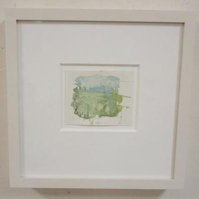 1018	STUART SHILS GOUACHE & PENCIL ON PAPER, GALLERY TAG ON BACK, IMAGE 3 IN X 3 5/8 IN, OVERALL 9 3/4 IN X 9 7/8 IN
