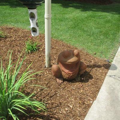 Who doesn't need a terra cotta frog planter?
