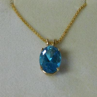 14 k Stone Necklace