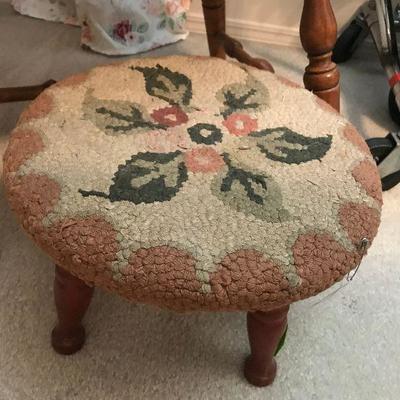 Needlepoint Foot Stool