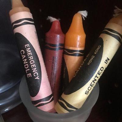 Crayon shaped Candles