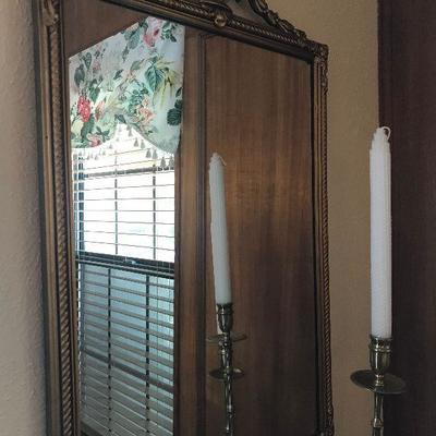 Large Gold Antique Mirror