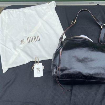 Hobo Dark Brown Leather Handbag