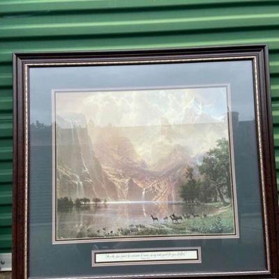 Framed Mountain Print