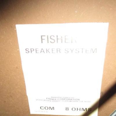 Fisher Speakers 8 OHMS 